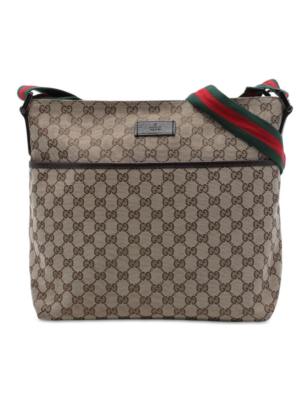 Gucci Front Pocket Web Messenger Gg #350818G79B